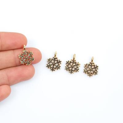1 Adet - 17 mm Boyalı Kartanesi Takı Aparatı, Altın Kaplama Takı Aparatı, 1. Kalite (kararmaz) - 1