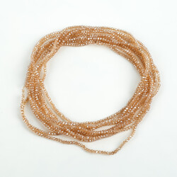 1 Dizi (145-155 Adet) - 2 mm Yassı Kristal Cam Boncuk Dizisi Kaplama Şeffaf Renk 1.Kalite - 2