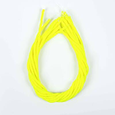 1 Dizi (40 Cm) - 4 mm Fimo Boncuk, Neon Sarı Renk Polimer Kil Fimo Boncuk Dizisi, Hamur Boncuk - 4