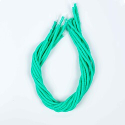 1 Dizi (40 Cm) - 4 mm Fimo Boncuk, Turkuaz-Yeşil Renk Polimer Kil Fimo Boncuk Dizisi, Hamur Boncuk - 4