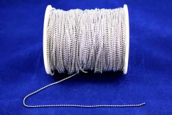 1 Metre - 1.5 mm Nikel Kaplama Traşlı Dore Zincir, Top Zincir, Kolye Zinciri, Takı Zinciri - 2