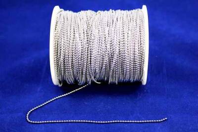 1 Metre - 1.5 mm Nikel Kaplama Traşlı Dore Zincir, Top Zincir, Kolye Zinciri, Takı Zinciri - 2