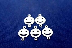 10 Adet - 10 Mm Gülenyüz Desenli Nikel Kaplama Metal Pul, Takı Malzemesi, Pirinç Pul, 640n - 2