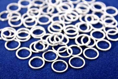 10 Adet - 10 Mm Yuvarlak Kalın Pul, Takı Malzemesi, Metal Pul, Nikel Kaplama, Pirinç #910n - 1