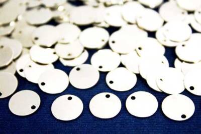 10 Adet - 10 Mm Yuvarlak Pul, Takı Malzemesi, Metal Pul, Nikel Kaplama, Pirinç #71n - 1