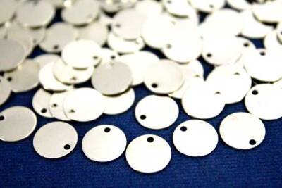 10 Adet - 10 Mm Yuvarlak Pul, Takı Malzemesi, Metal Pul, Nikel Kaplama, Pirinç #71n - 2