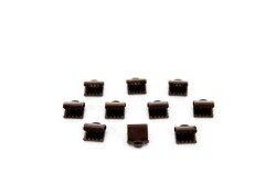 10 Adet - 6x7 mm Dişli Bağlantı Aparatı, Timsah Kapama, Kulplu Dişli Sıkıştırma, Kolye ve Bileklik Kapama, Antik Bakır Kaplama - 3