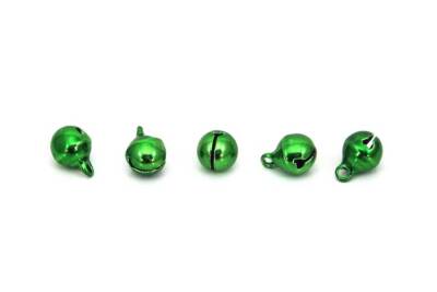10 Adet - 8 Mm Yeşil Renk Çan. Takı Zili - 1
