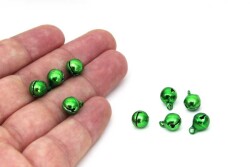 10 Adet - 8 Mm Yeşil Renk Çan. Takı Zili - 2