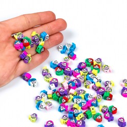 10 Adet, Karışık Balık Desenli Polimer Fimo Boncuk, Polimer Kil Boncuk. 1. Kalite - 4