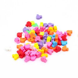 10 Adet, Karışık Renkli Mickey Mouse Figürlü Polimer Fimo Boncuk, Polimer Kil Boncuk. 1. Kalite - 3