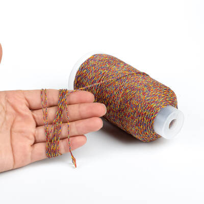 10 Metre - 0.80 mm Karışık Renk Örgü Paraşüt İpi, Bileklik Takı İpi, Hediye Paketleme İpi - 4