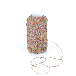 10 Metre - 0.80 mm Karışık Renk Örgü Paraşüt İpi, Bileklik Takı İpi, Hediye Paketleme İpi - 3