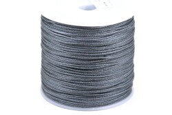 10 Metre - 0.80 mm, Koyu Gri Renk, Paraşüt İpi, Bileklik ve Takı İpi, Kod-485 - YF Hobi