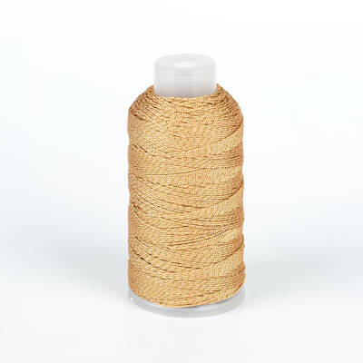 10 Metre - 0.80 mm Yaldızlı Altın Örgü Paraşüt İpi, Bileklik Takı İpi, Hediye Paketleme İpi - 1