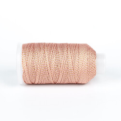 10 Metre - 0.80 mm Yaldızlı Pembe Örgü Paraşüt İpi, Bileklik Takı İpi, Hediye Paketleme İpi - 2