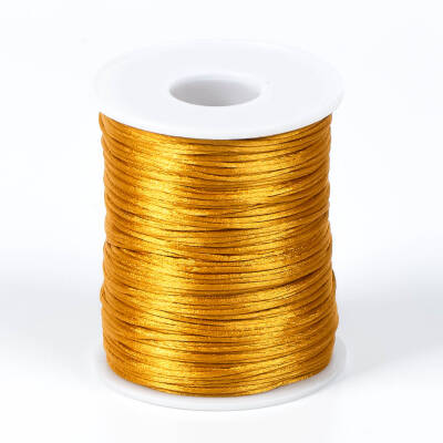 10 Metre - 1 mm, Hardal Renk, Floş İp, Bileklik ve Takı İpi, Sıçan Kuyruğu İp - 2