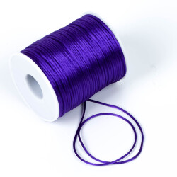 10 Metre - 1 mm, Morcivert Renk, Floş İp, Bileklik ve Takı İpi, Sıçan Kuyruğu İp - 4