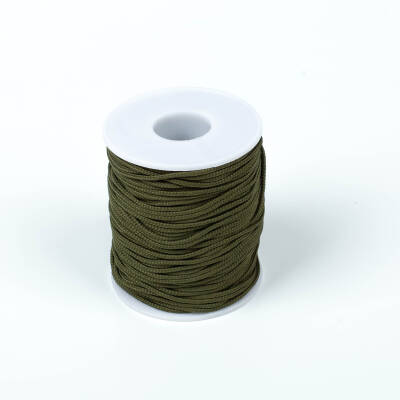 10 Metre - 1.5 mm Paracord İp, Bileklik İpi, Takı İpi, Örgü İp, Haki Yeşil Renk. 1. Kalite YF-PARACORD-5 - 2