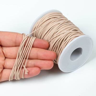 10 Metre - 1.5 mm Paracord İp, Bileklik İpi, Takı İpi, Örgü İp, Kum Beji Renk. 1. Kalite YF-PARACORD-7 - 1