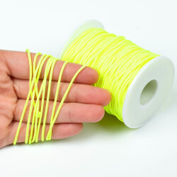 10 Metre - 1.5 mm Paracord İp, Bileklik İpi, Takı İpi, Örgü İp, Neon Sarı Renk. 1. Kalite YF-PARACORD-10 - 1