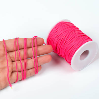 10 Metre - 1.5 mm Paracord İp, Bileklik İpi, Takı İpi, Örgü İp, Pembe Renk. 1. Kalite YF-PARACORD-1 - 1