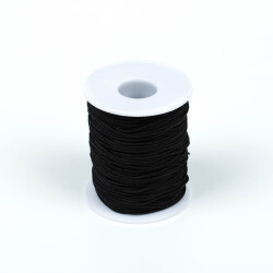 10 Metre - 1.5 mm Paracord İp, Bileklik İpi, Takı İpi, Örgü İp, Siyah Renk. 1. Kalite YF-PARACORD-13 - 2