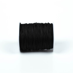 10 Metre - 1.5 mm Paracord İp, Bileklik İpi, Takı İpi, Örgü İp, Siyah Renk. 1. Kalite YF-PARACORD-13 - 3