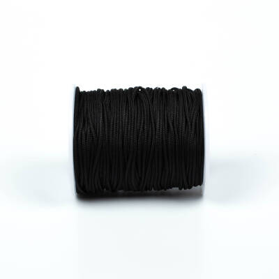 10 Metre - 1.5 mm Paracord İp, Bileklik İpi, Takı İpi, Örgü İp, Siyah Renk. 1. Kalite YF-PARACORD-13 - 3