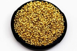 100 Adet, 3 mm Yuvarlak Sarı Kaplama Bit Sıkıştırma, Bit Ara Sıkıştırma, Delik Çapı : 1.85 mm - YF Hobi