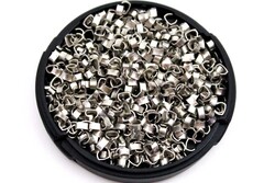 100 Adet, 4 mm Nikel Kaplama Açık Bit Sıkıştırma, Bit Ara Sıkıştırma - YF Hobi