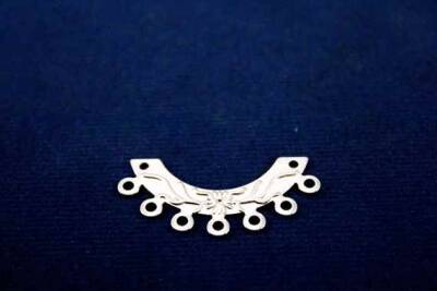 2 Adet - 14x30 Mm Küpe Sallantısı Nikel Kaplama Metal Pul, Takı Malzemesi, Pirinç Pul, 13n - 2