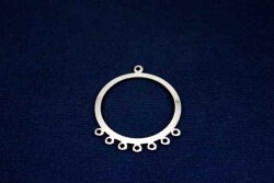 2 Adet - 38x31 Mm Küpe Sallantısı Nikel Kaplama Metal Pul, Takı Malzemesi, Pirinç Pul, 17n - 3