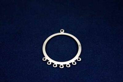 2 Adet - 38x31 Mm Küpe Sallantısı Nikel Kaplama Metal Pul, Takı Malzemesi, Pirinç Pul, 17n - 3