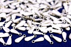 20 Adet - 10 Mm Damla Desen Nikel Kaplama Metal Pul, Takı Malzemesi, Pirinç Pul, 127n - 2