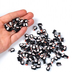 2000 Adet, Penguen Desenli Polimer Fimo Boncuk, Polimer Kil Boncuk. 1. Kalite - 4