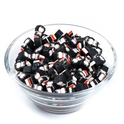 2000 Adet, Penguen Desenli Polimer Fimo Boncuk, Polimer Kil Boncuk. 1. Kalite - 3