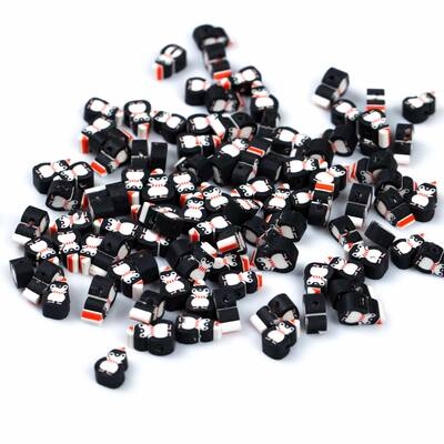 2000 Adet, Penguen Desenli Polimer Fimo Boncuk, Polimer Kil Boncuk. 1. Kalite - 2