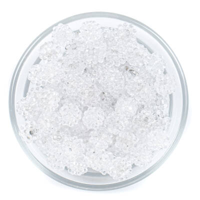 25 Gram - 10 mm Beyaz Renkli Böğürtlen Plastik Boncuk, ( 25 gram - 65-68 Adet Arası ) - 2