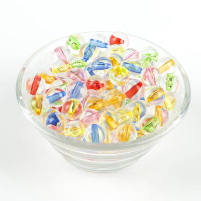 25 Gram - 10 Mm Karışık Renkli, Misket Boncuk, Yuvarlak Plastik Boncuk, ( 25gr - 43-45 Adet Arası ) - 2