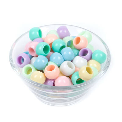 25 Gram - 12 mm Karışık Renkli Yuvarlak Plastik Boncuk, ( 25 gram - 41-43 Adet Arası ) - 2