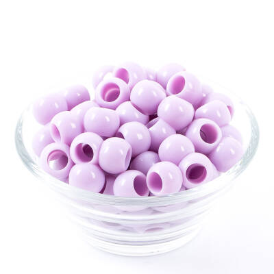 25 Gram - 12 mm Mor Renkli Yuvarlak Plastik Boncuk, ( 25 gram - 41-43 Adet Arası ) - 2