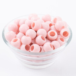25 Gram - 12 mm Pembe Renkli Yuvarlak Plastik Boncuk, ( 25 gram - 41-43 Adet Arası ) - 2