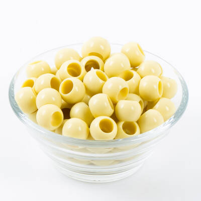 25 Gram - 12 mm Sarı Renkli Yuvarlak Plastik Boncuk, ( 25 gram - 41-43 Adet Arası ) - 2