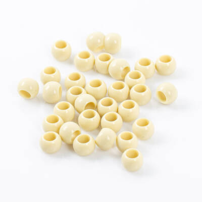 25 Gram - 12 mm Sarı Renkli Yuvarlak Plastik Boncuk, ( 25 gram - 41-43 Adet Arası ) - 3