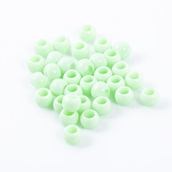 25 Gram - 12 mm Yeşil Renkli Yuvarlak Plastik Boncuk, ( 25 gram - 41-43 Adet Arası ) - 3