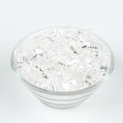 25 Gram - 17 mm, Şeffaf Renk Akrilik Boncuk, Kesik Piramit Model Boncuk, (25 gr - 42-45 Adet) - 2