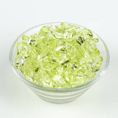 25 Gram - 17 mm, Yeşil Renk Akrilik Boncuk, Kesik Piramit Model Boncuk, (25 gr - 42-45 Adet) - 2