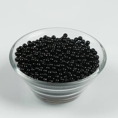 25 Gram - 4 mm Siyah Renk İnci Boncuk, Plastik inci Boncuk, 1. Kalite ( 25 Gram - 770-780 Adet ) - 2