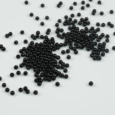 25 Gram - 4 mm Siyah Renk İnci Boncuk, Plastik inci Boncuk, 1. Kalite ( 25 Gram - 770-780 Adet ) - 3